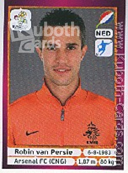 Fussball 2012 Panini EM - No 189 - Robin van Persie