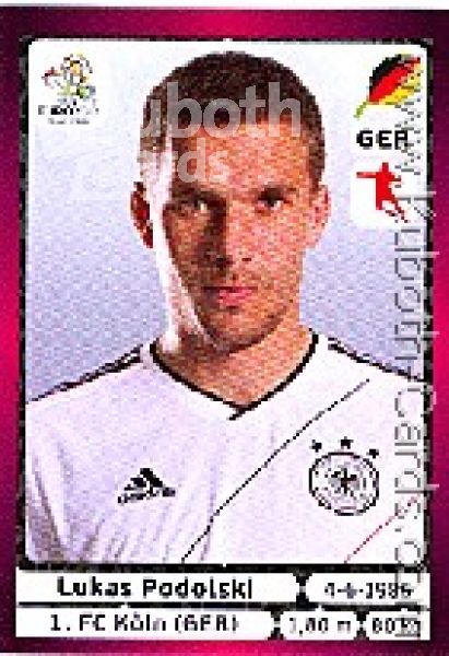 Fussball 2012 Panini EM - No 244 - Lukas Podolski