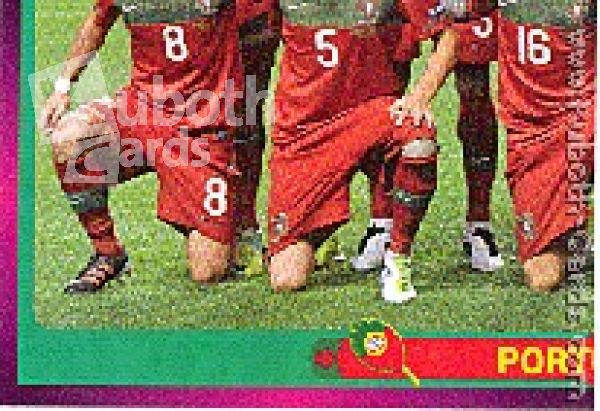 Fussball 2012 Panini EM - No 256 - Mannschaftsbild Portugal