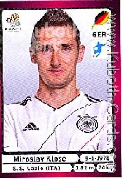 Fussball 2012 Panini EM - No 247 - Miroslav Klose