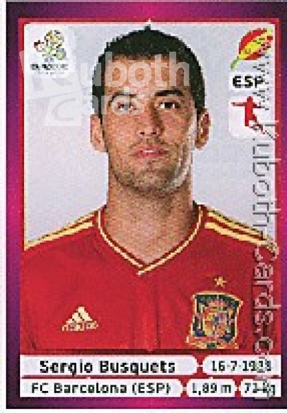 Fussball 2012 Panini EM - No 295 - Sergio Busquets