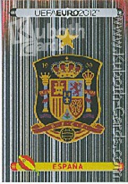 Fussball 2012 Panini EM - No 282 - Wappen Spanien
