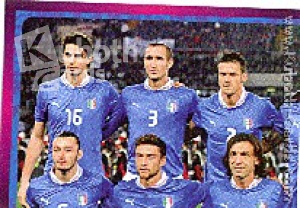 Fussball 2012 Panini EM - No 312 - Mannschaftsbild Italien
