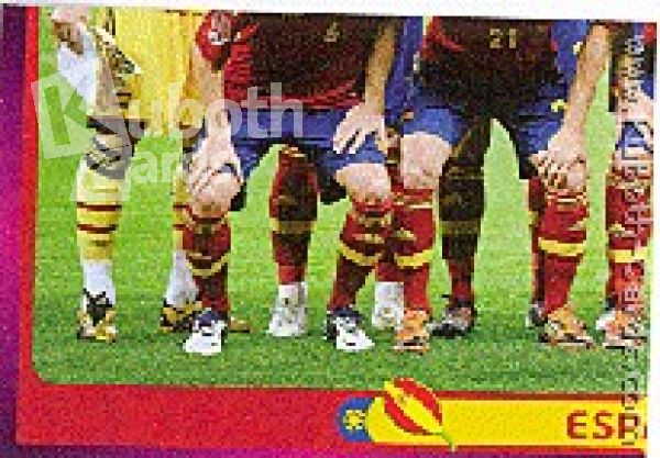 Fussball 2012 Panini EM - No 285 - Mannschaftsbild Spanien
