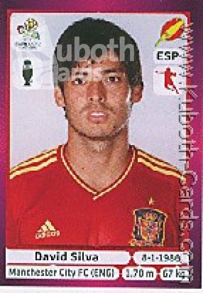 Fussball 2012 Panini EM - No 302 - David Silva
