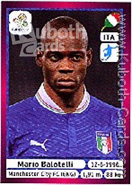 Fussball 2012 Panini EM - No 335 - Mario Balotelli
