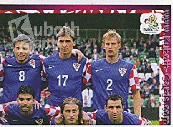 Fussball 2012 Panini EM - No 371 - Mannschaftsbild Kroatien