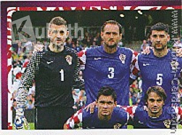 Fussball 2012 Panini EM - No 370 - Mannschaftsbild Kroatien