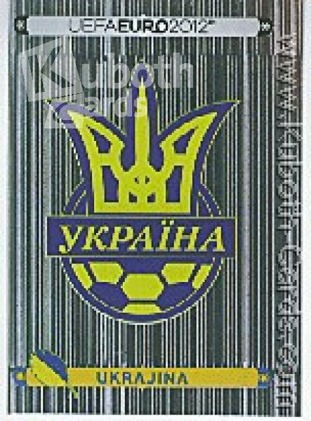 Fussball 2012 Panini EM - No 398 - Wappen Ukraine
