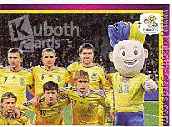 Fussball 2012 Panini EM - No 400 - Mannschaftsbild Ukraine