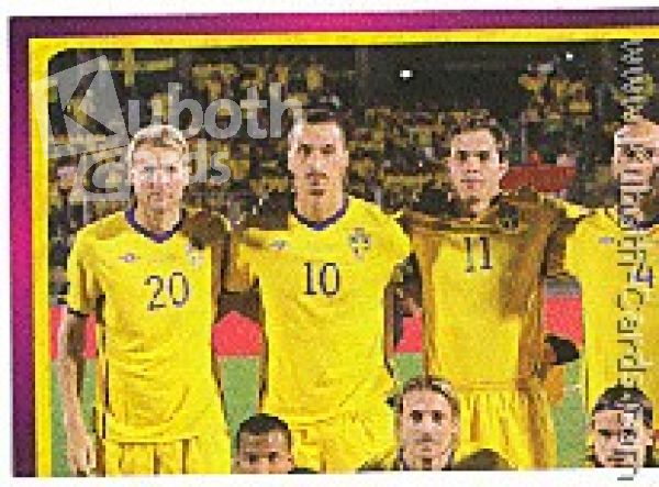Fussball 2012 Panini EM - No 428 - Mannschaftsbild Ukraine