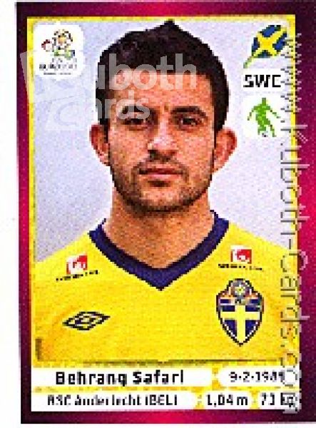 Soccer 2012 Panini European Championship - No 440 - Behrang Safari