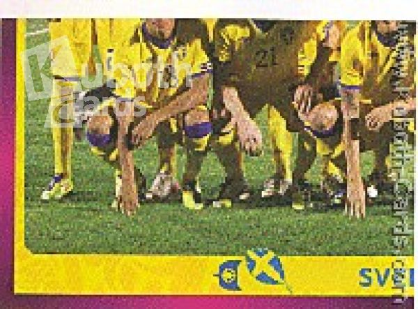Fussball 2012 Panini EM - No 430 - Mannschaftsbild Schweden