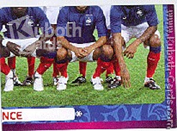 Fussball 2012 Panini EM - No 460 - Mannschaftsbild Frankreich