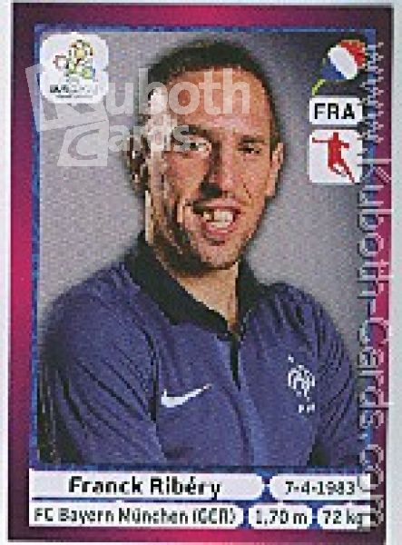Fussball 2012 Panini EM - No 474 - Franck Ribéry