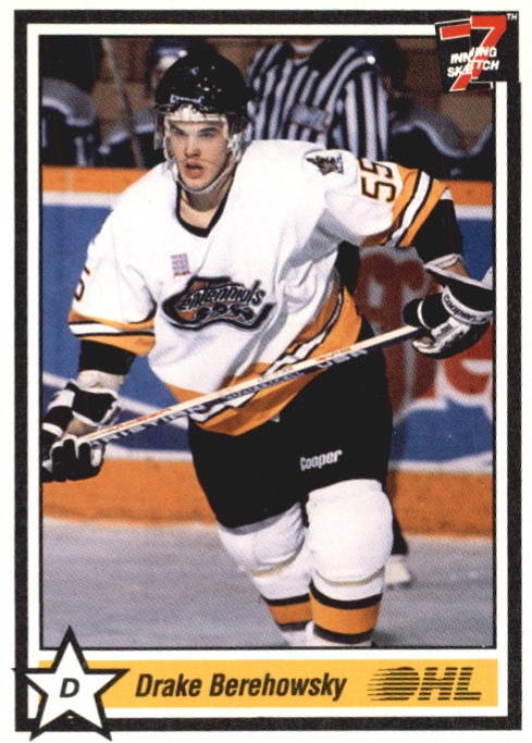 NHL 1990-91 7th Inning Sketch OHL - No 52 - Drake Berehowsky