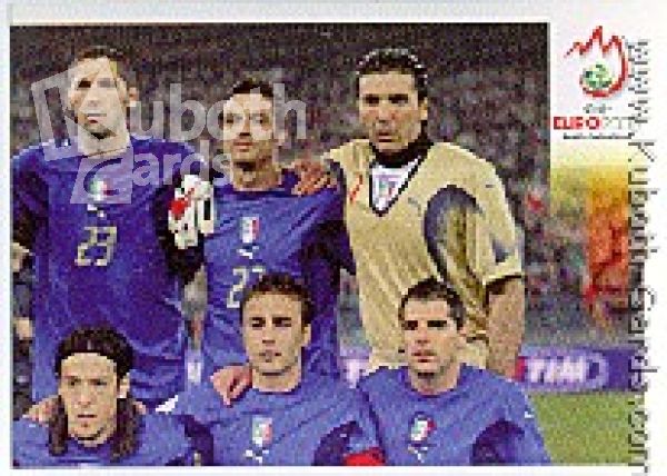 Fussball 2008 Panini EM - No 282 - Mannschaftsbild Italien