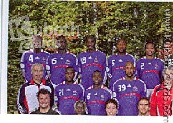 Football 2008 Panini European Championship - No 333 - Team picture France