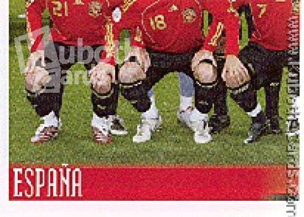 Soccer 2008 Panini European Championship - No 413 - Team picture Spain
