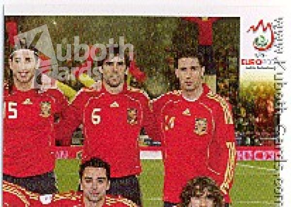Soccer 2008 Panini European Championship - No 412 - Team picture Spain