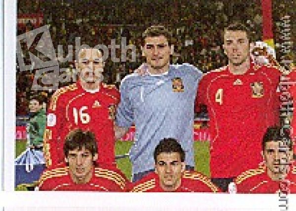 Soccer 2008 Panini European Championship - No 411 - Team picture Spain