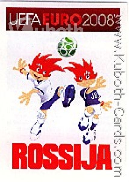 Football 2008 Panini European Championship - No 436 - Mascot Russia