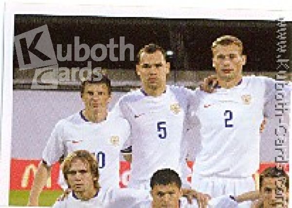 Football 2008 Panini European Championship - No 437 - Team picture Russia