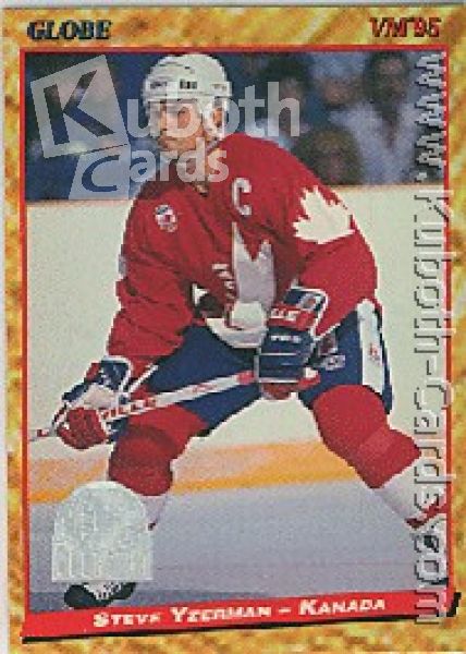 NHL 1995 Swedish Globe World Championship - No 89 - Steve Yzerman