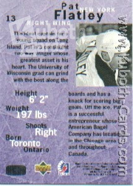 NHL 1995 / 96 Be A Player - No 13 - Pat Flatley