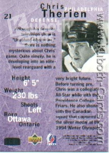 NHL 1995 / 96 Be A Player - No 21 - Chris Therien