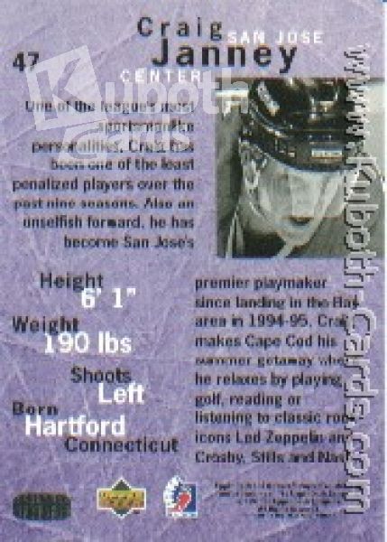 NHL 1995 / 96 Be A Player - No 47 - Craig Janney