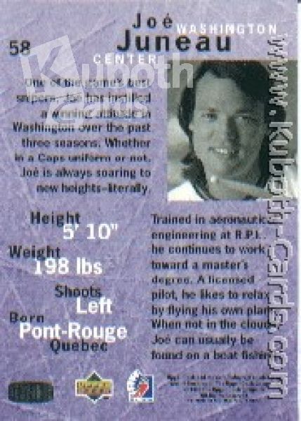 NHL 1995/96 Be A Player - No 58 - Joe Juneau