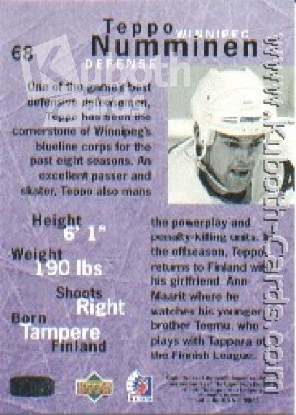 NHL 1995 / 96 Be A Player - No 68 - Teppo Numminen