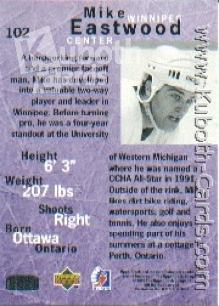 NHL 1995/96 Be A Player - No 102 - Mike Eastwood