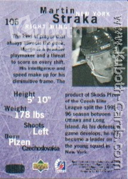 NHL 1995 / 96 Be A Player - No 106 - Martin Straka