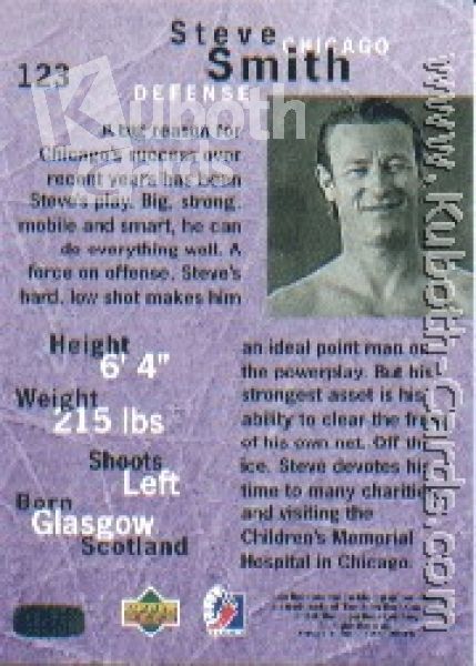 NHL 1995/96 Be A Player - No 123 - Steve Smith