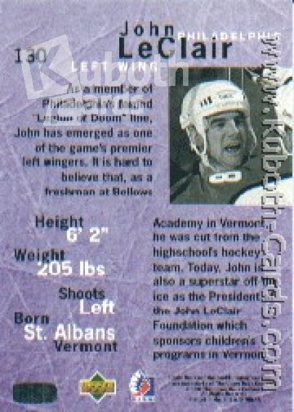 NHL 1995/96 Be A Player - No 130 - John LeClair