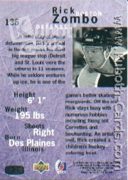 NHL 1995/96 Be A Player - No 136 - Rick Zombo