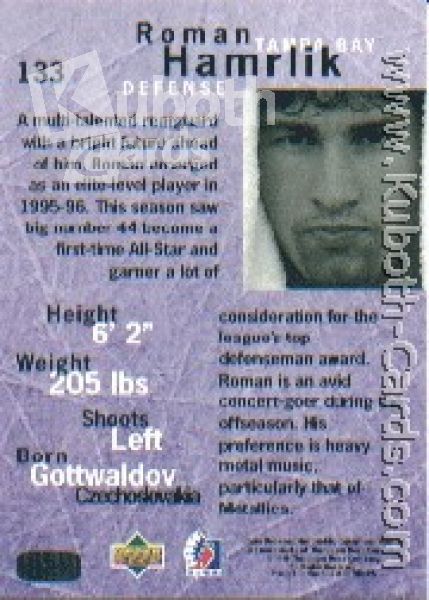 NHL 1995/96 Be A Player - No. 133 - Roman Hamrlik