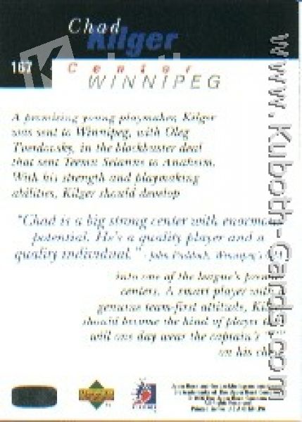 NHL 1995/96 Be A Player - No. 167 - Chad Kilger