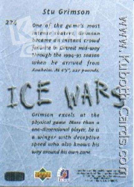 NHL 1995/96 Be A Player - No 224 - Stu Grimson
