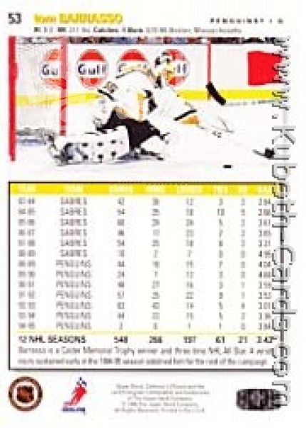 NHL 1995/96 Collector's Choice - No 53 - Tom Barrasso