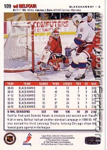 NHL 1995/96 Collector's Choice - No 109 - Ed Belfour