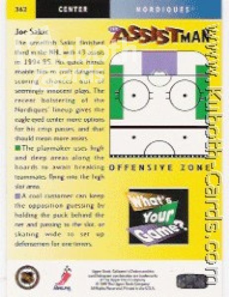 NHL 1995/96 Collector's Choice - No 362 - Joe Sakic