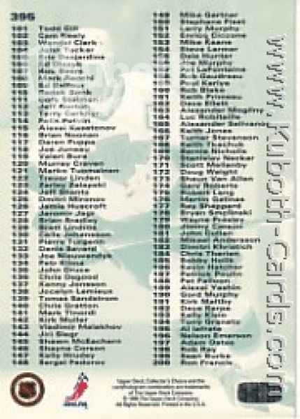NHL 1995/96 Collector's Choice Players Club - No. 395