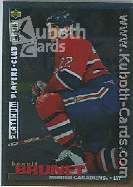 NHL 1995/96 Collector's Choice Players Club Platinum - No 35 - Benoit Brunet