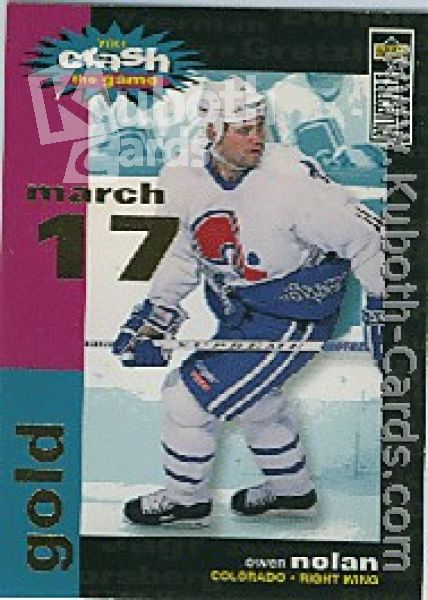NHL 1995 / 96 Collector's Choice Crash the Game - No C12C - Owen Nolan
