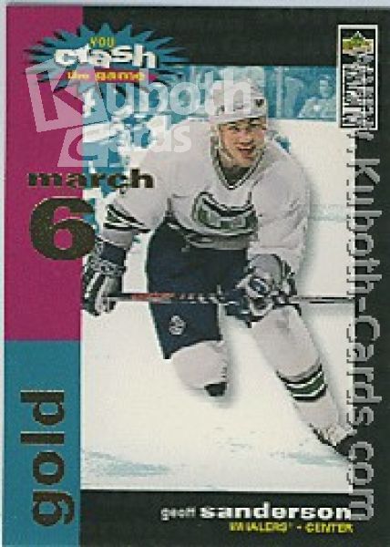 NHL 1995 / 96 Collector's Choice Crash the Game - No C22C - Geoff Sanderson