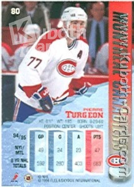 NHL 1995/96 Metal - No 80 - Pierre Turgeon