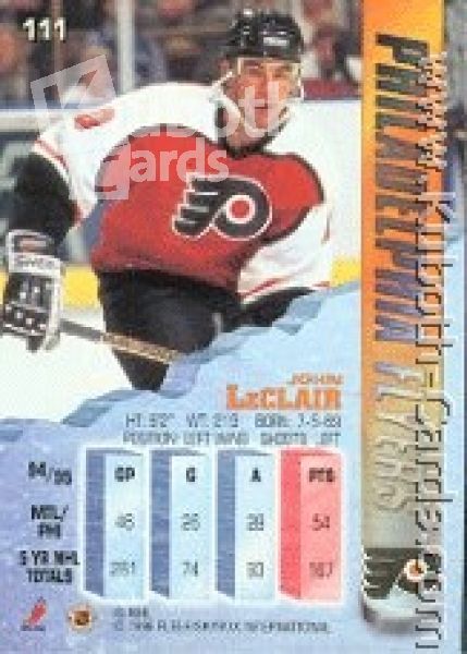 NHL 1995/96 Metal - No 111 - John LeClair
